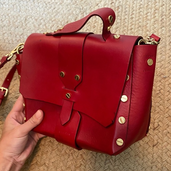 Sandro Handbags - Sandro Red Top Handle/ Crossbody Bag